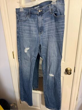 Sonoma Straight-Leg Distressed Light Blue Jeans
